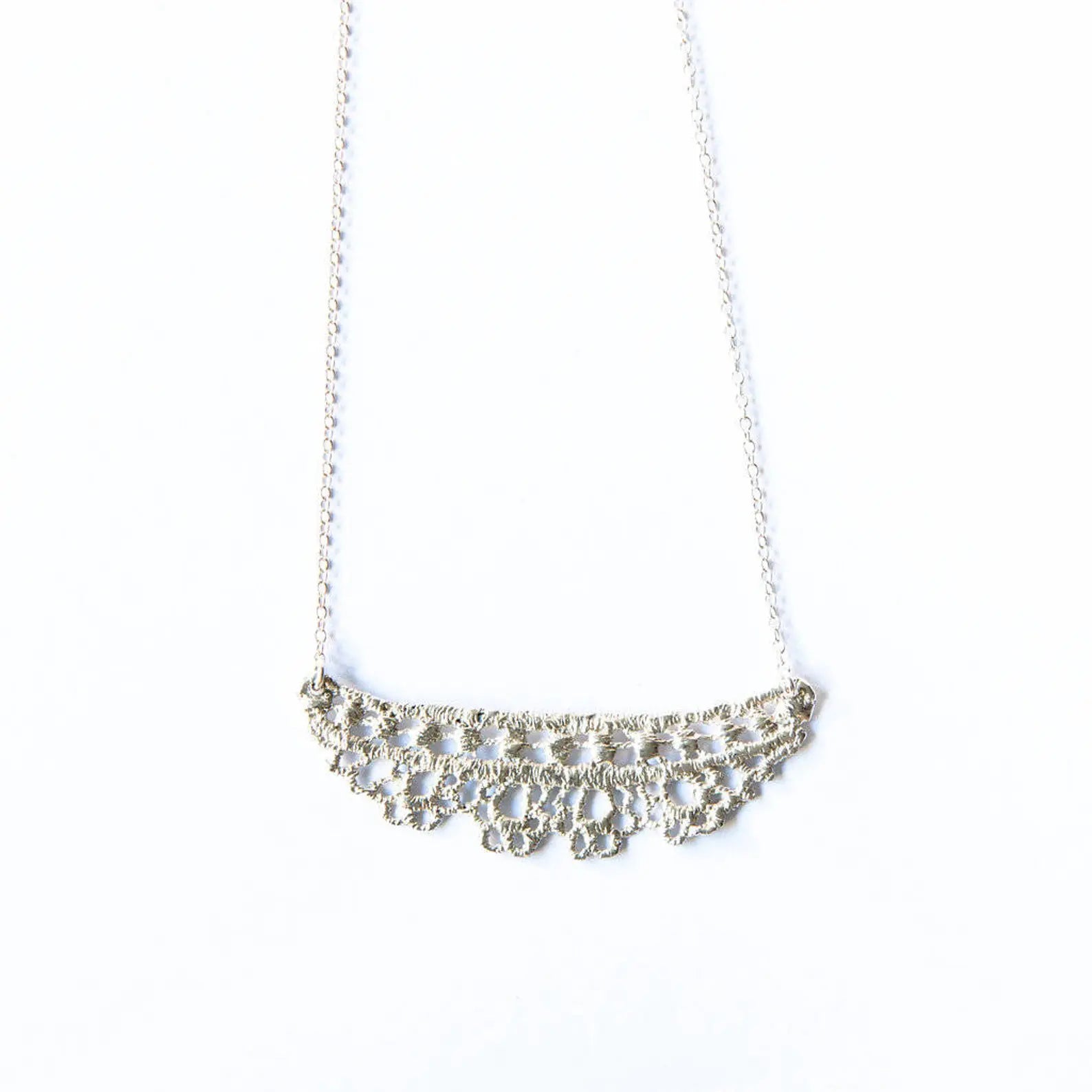 Collier Ida Lace en argent sterling – Bijoux délicats d'inspiration vintage