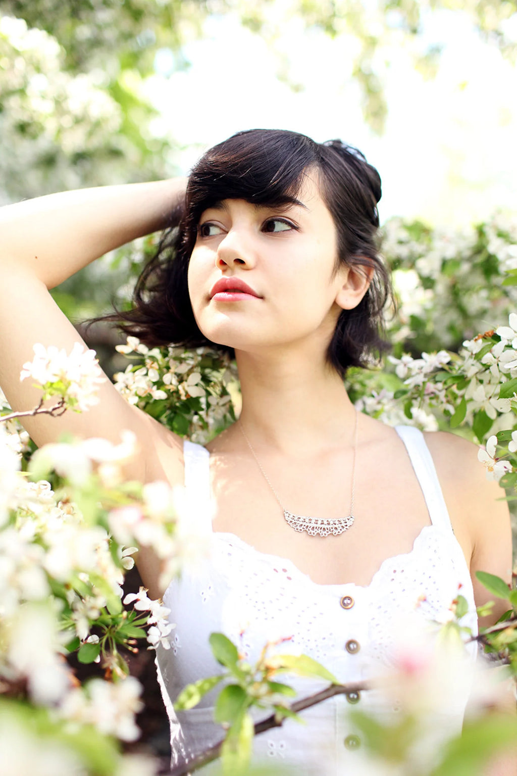 Collier Ida Lace en argent sterling – Bijoux délicats d'inspiration vintage