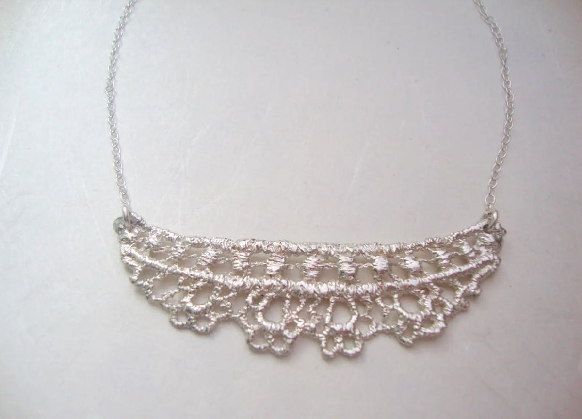 Collier Ida Lace en argent sterling – Bijoux délicats d'inspiration vintage
