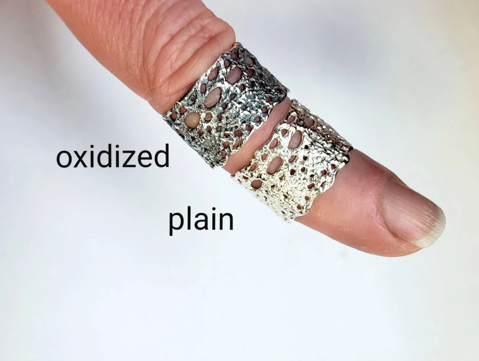Bague en dentelle style mariage bohème – Design inspiré de Lilibet en argent sterling