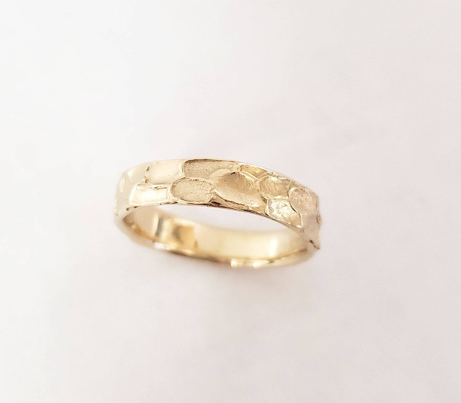 Alliance unisexe en or jaune, rose et blanc, largeur 4 à 5 mm, en or massif 10 carats, 14 carats ou 18 carats.