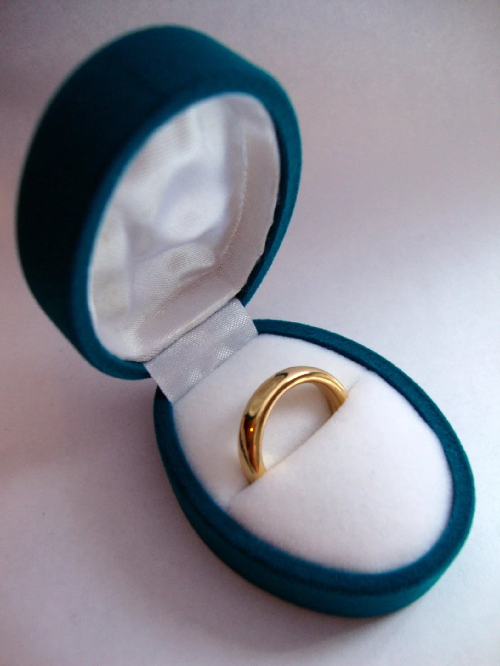 Alliance classique à profil court – Or massif 18 carats ou 22 carats, jaune, rose ou blanc, avec gravure intérieure personnalisée