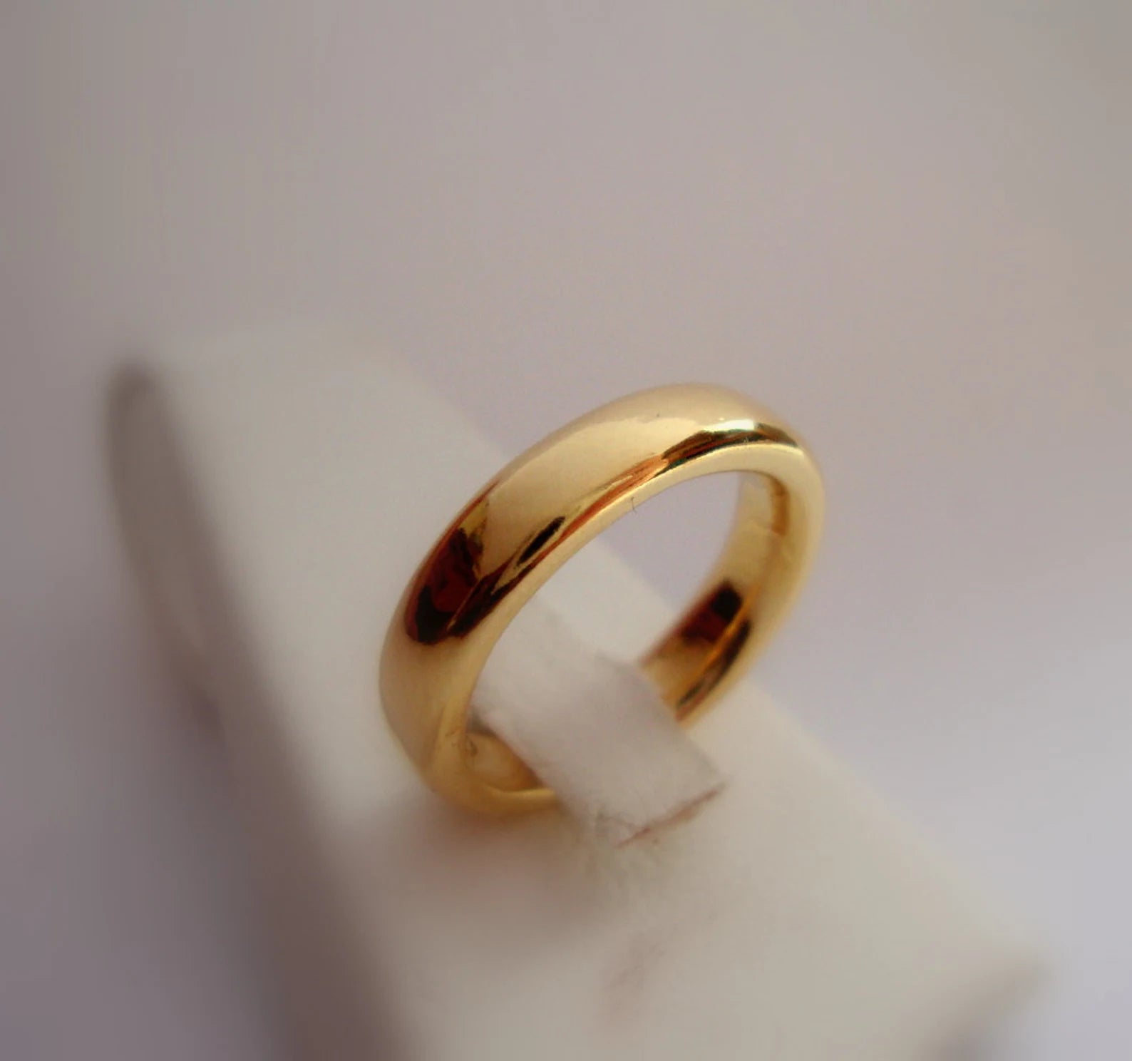 Alliance classique à profil court – Or massif 18 carats ou 22 carats, jaune, rose ou blanc, avec gravure intérieure personnalisée