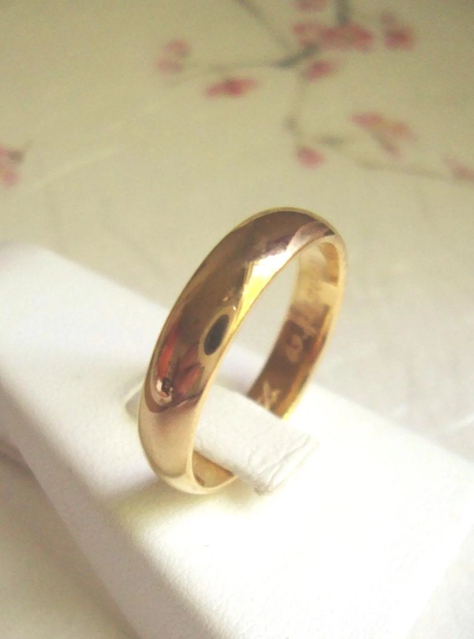 Alliance en or massif 22 carats – Design classique avec gravure intérieure personnalisée