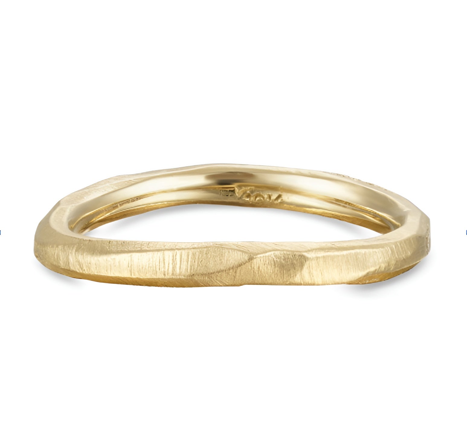Simple Rough Textured Gold Ring